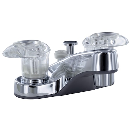 Valterra BATHROOM DIVERTER FAUCET, 4IN, 2 LEVER, 1/4 TURN, PLASTIC, CHROME PF222341
